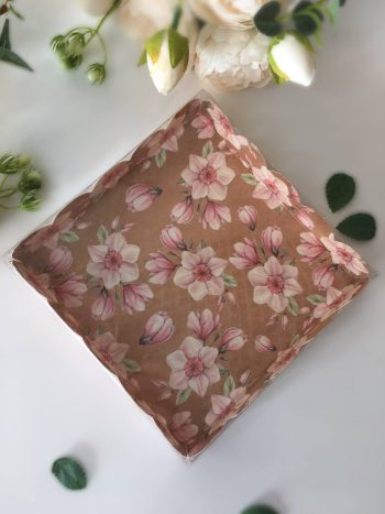 Коробка с прозрачной крышкой волна 15 см "Нарциссы" — изображение 3